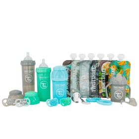 Bilde av Twistshake Bottle Bundle Lära dricka-kit 16 delar (Blå)