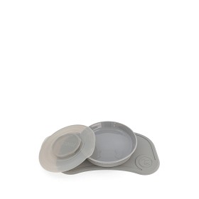 Bilde av Twistshake Click Mini Coasters and Plate (Grå)