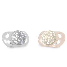 Bilde av Twistshake Napp 0-6 mån 2-pack (Pastell Grå/Beige)