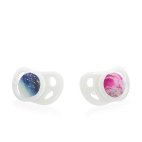 Bilde av Twistshake Napp 0-6 mån 2-pack (Marble Pink Purple)