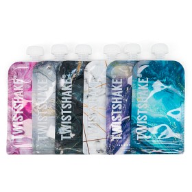 Bilde av Twistshake Squeeze Bag Marble (220ml 6-pack)
