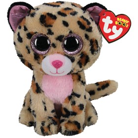 Bilde av TY Beanie Boos Livvie Leopard 15 cm (Brun/rosa)