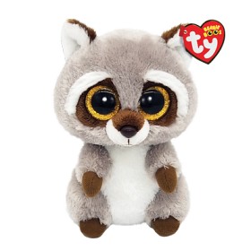 Bilde av TY Beanie Boos Oakie Vaskebjørn 15 cm (Grå)