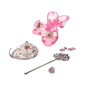 Bilde av Fantasy Angel - Tiara, Spö och skor Rosa