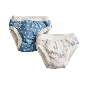 Bilde av Vimse 2-Pack Pottebukse XL 11-14 kg (Blue Dots/White Teddy)