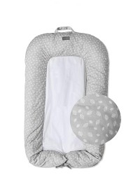 Bilde av Vinter & Bloom Babynest Nordic Leaf (Grå)