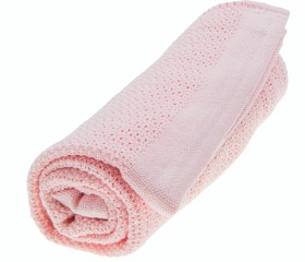 Bilde av Vinter & Bloom - Teppe Soft Grid Eko Gitterteppe (Rosa)