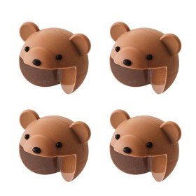 Bilde av Virgel Baby Kantskydd i Silikon 4-pack (Brun)