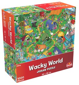 Bilde av Wacky World Puslespil Camping 1000-stk