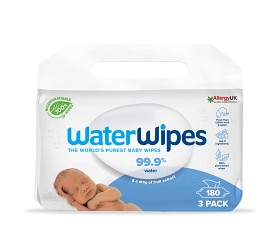 Bilde av WaterWipes Biologisk Nedbrytbare Våtservietter 3-pakning (180 stk)