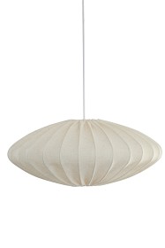 Bilde av Watt & Veke Taklampa Ellipse Linne 65 cm (Vit)