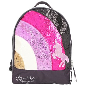 Bilde av Ylvi Ryggsäck Regnbåge & glitter (Mörkgrå)