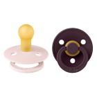 BIBS Colour Latekssmokk 2-pack Size 2 (Petal/Plum)
