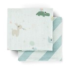 Done By Deer Burp Cloth 2-pack Celebration (Blue)