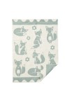 Klippan Yllefabrik Ullfilt Fox (Duck Egg Blue)