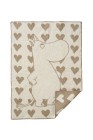 Klippan Yllefabrik Ullfilt Moomin Heart (Taupe)