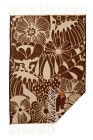 Klippan Yllefabrik Ullpledd Blomranke Baby (Brun/Beige)