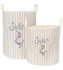 Konges Slöjd Oppbevaringskurv 2-pack (Sailor Stripe)