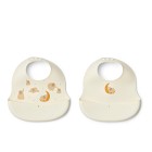 Liewood Ember Smekke 2-pakningElephant (Creme de la creme)