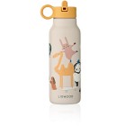 Liewood Falk Vannflaske 350 ml Around the world (Sandy)
