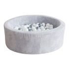 Little Louie Ballbasseng Plysch 90x30 cm (Ljusgrå)