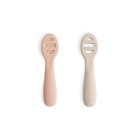 Mushie Mate­skjeer Baby 2-p (Blush/Shifting Sand)
