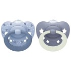 NUK First Choice Classic Day & Night Silikonsmokk 0-6m (Blue)