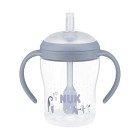 NUK Perfect Match babyflaske med sugerør 150 ml Pingvin