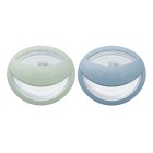 NUK Perfect Match Silikonsmokk  0-6m 2-pack (Green/Blue)