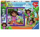 Ravensburger Dora the Explorer puslespills 3x49-brikker