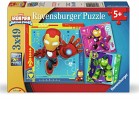 Ravensburger Iron Man & His Awesome Friends puslespill 3x49-brikker