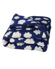 Rice Babyteppe Quiltet Cloud (Cream/Blue)
