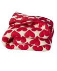 Rice Babyteppe Quiltet Heart (Cream/Red)