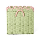 Rice Oppbevaringskurv Sammenleggbar L (Green)