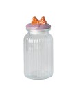 Rice Glasskrukke med lokk L (Pink)