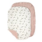 Sebra Stellesengtrekk Muslin 2-pakk (Powder Rose)