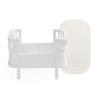 Sebra Dukkeseng med Madrass (White)