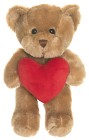 Teddykompaniet Theo Bamse med hjerte 19 cm (Brun)